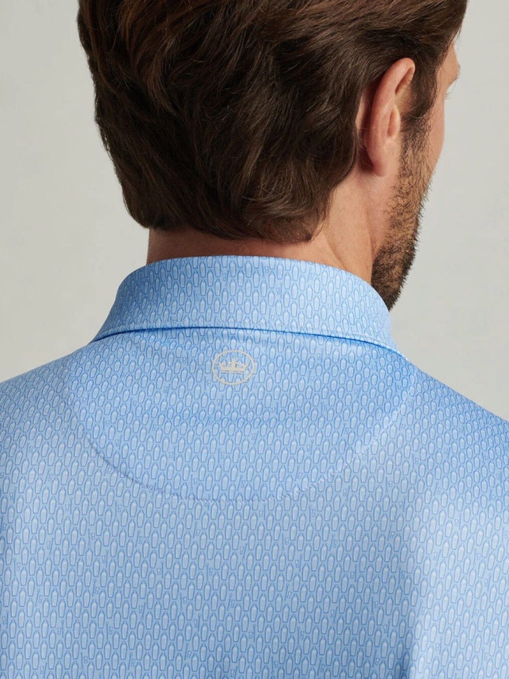 Peter Millar Men's XL Cottage Blue Shake It Up Jersey Polo MSRP $115